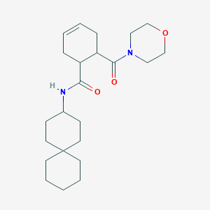 6-(morpholine-4-carbonyl)-N-spiro[5.5]undecan-3-ylcyclohex-3-ene-1-carboxamide