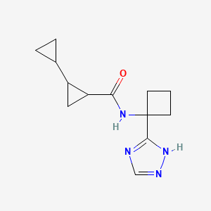 2-cyclopropyl-N-[1-(1H-1,2,4-triazol-5-yl)cyclobutyl]cyclopropane-1-carboxamide