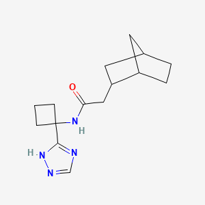 2-(2-bicyclo[2.2.1]heptanyl)-N-[1-(1H-1,2,4-triazol-5-yl)cyclobutyl]acetamide