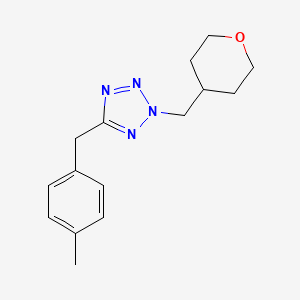 5-[(4-Methylphenyl)methyl]-2-(oxan-4-ylmethyl)tetrazole