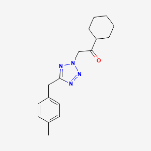 1-Cyclohexyl-2-[5-[(4-methylphenyl)methyl]tetrazol-2-yl]ethanone