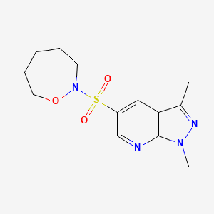 2-(1,3-Dimethylpyrazolo[3,4-b]pyridin-5-yl)sulfonyloxazepane