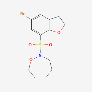 2-[(5-Bromo-2,3-dihydro-1-benzofuran-7-yl)sulfonyl]oxazepane