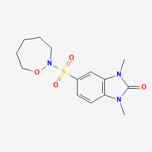 1,3-Dimethyl-5-(oxazepan-2-ylsulfonyl)benzimidazol-2-one