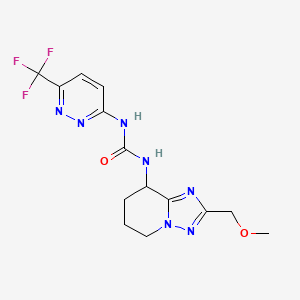 1-[2-(Methoxymethyl)-5,6,7,8-tetrahydro-[1,2,4]triazolo[1,5-a]pyridin-8-yl]-3-[6-(trifluoromethyl)pyridazin-3-yl]urea