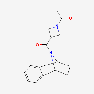 1-[3-(11-Azatricyclo[6.2.1.02,7]undeca-2,4,6-triene-11-carbonyl)azetidin-1-yl]ethanone