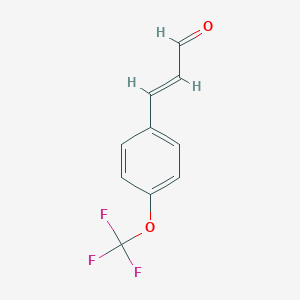 molecular formula C10H7F3O2 B067723 3-(4-(三氟甲氧基)苯基)丙烯醛 CAS No. 183800-94-4