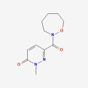 2-Methyl-6-(oxazepane-2-carbonyl)pyridazin-3-one