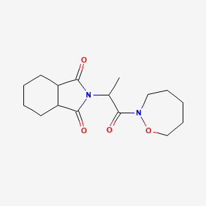 2-[1-(Oxazepan-2-yl)-1-oxopropan-2-yl]-3a,4,5,6,7,7a-hexahydroisoindole-1,3-dione