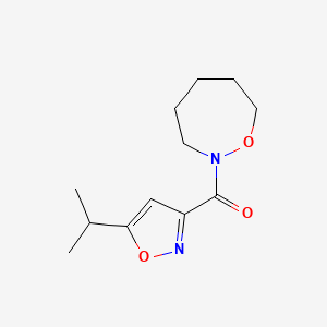 Oxazepan-2-yl-(5-propan-2-yl-1,2-oxazol-3-yl)methanone