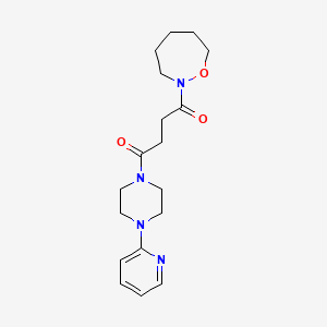 1-(Oxazepan-2-yl)-4-(4-pyridin-2-ylpiperazin-1-yl)butane-1,4-dione