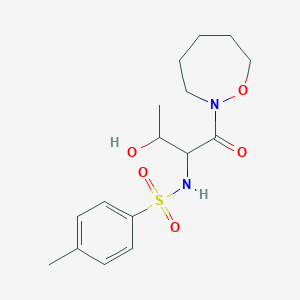 N-[3-hydroxy-1-(oxazepan-2-yl)-1-oxobutan-2-yl]-4-methylbenzenesulfonamide