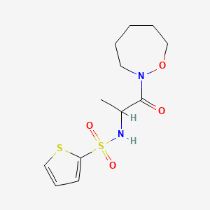 N-[1-(oxazepan-2-yl)-1-oxopropan-2-yl]thiophene-2-sulfonamide