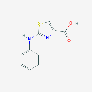 molecular formula C10H8N2O2S B067730 2-苯胺基-1,3-噻唑-4-羧酸 CAS No. 165683-01-2