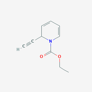 molecular formula C10H11NO2 B067738 ethyl 2-ethynyl-2H-pyridine-1-carboxylate CAS No. 160464-59-5