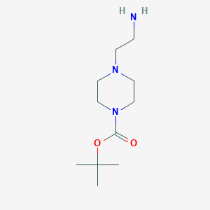molecular formula C11H23N3O2 B067752 Tert-butyl 4-(2-aminoethyl)piperazine-1-carboxylate CAS No. 192130-34-0