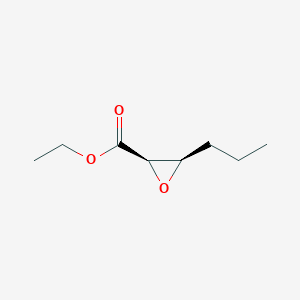 molecular formula C8H14O3 B067758 Ethyl (2R,3R)-3-propyloxirane-2-carboxylate CAS No. 172277-25-7