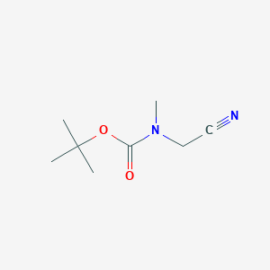 molecular formula C8H14N2O2 B067759 tert-Butyl (cyanomethyl)(methyl)carbamate CAS No. 180976-09-4