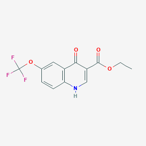 molecular formula C13H10F3NO4 B067761 4-羟基-6-(三氟甲氧基)喹啉-3-甲酸乙酯 CAS No. 175203-85-7