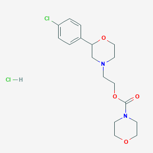 B067762 4-Morpholinecarboxylic acid, 2-(2-(4-chlorophenyl)-4-morpholinyl)ethyl ester, monohydrochloride CAS No. 185759-16-4