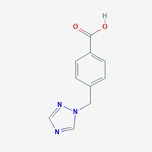 molecular formula C10H9N3O2 B067763 4-(1H-1,2,4-三唑-1-基甲基)苯甲酸 CAS No. 160388-54-5