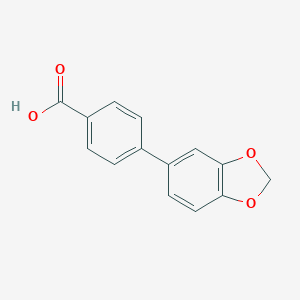 molecular formula C14H10O4 B067764 4-(Benzo[d][1,3]dioxol-5-yl)benzoic acid CAS No. 193151-97-2
