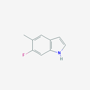 molecular formula C9H8FN B067775 6-fluoro-5-methyl-1H-indole CAS No. 162100-95-0