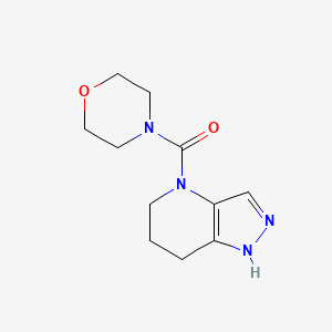 molecular formula C11H16N4O2 B6777612 Morpholin-4-yl(1,5,6,7-tetrahydropyrazolo[4,3-b]pyridin-4-yl)methanone 