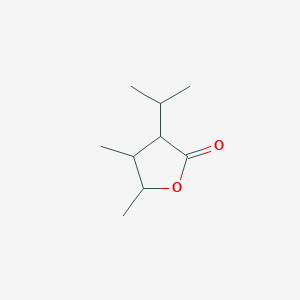 molecular formula C9H16O2 B067787 4,5-Dimethyl-3-propan-2-yloxolan-2-one CAS No. 161125-98-0