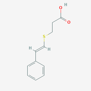 molecular formula C11H12O2S B067795 3-(苯乙烯硫基)丙酸 CAS No. 175205-21-7