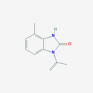 molecular formula C11H12N2O B067796 3-Isopropenyl-7-methyl-2(3H)-benzimidazolone CAS No. 178042-29-0