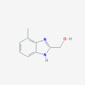 molecular formula C9H10N2O B067802 (4-methyl-1H-benzimidazol-2-yl)methanol CAS No. 191794-20-4
