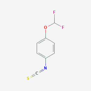 molecular formula C8H5F2NOS B067808 4-(二氟甲氧基)苯异硫氰酸酯 CAS No. 189281-92-3