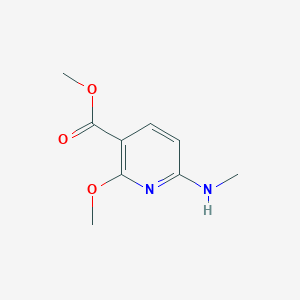 molecular formula C9H12N2O3 B067824 Methyl 2-methoxy-6-(methylamino)nicotinate CAS No. 187480-13-3