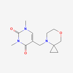 1,3-Dimethyl-5-(7-oxa-4-azaspiro[2.5]octan-4-ylmethyl)pyrimidine-2,4-dione