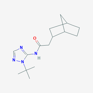 2-(2-bicyclo[2.2.1]heptanyl)-N-(2-tert-butyl-1,2,4-triazol-3-yl)acetamide