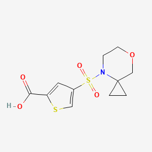 4-(7-Oxa-4-azaspiro[2.5]octan-4-ylsulfonyl)thiophene-2-carboxylic acid