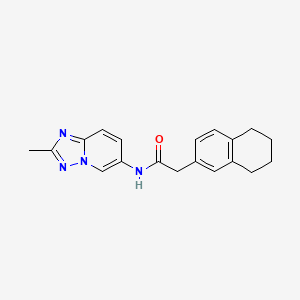 N-(2-methyl-[1,2,4]triazolo[1,5-a]pyridin-6-yl)-2-(5,6,7,8-tetrahydronaphthalen-2-yl)acetamide