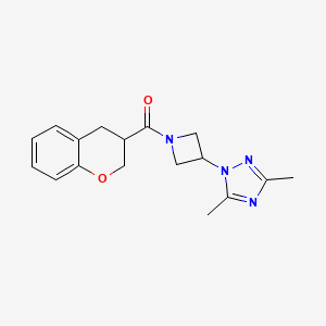 3,4-dihydro-2H-chromen-3-yl-[3-(3,5-dimethyl-1,2,4-triazol-1-yl)azetidin-1-yl]methanone