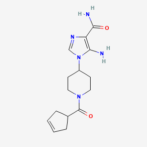 5-Amino-1-[1-(cyclopent-3-ene-1-carbonyl)piperidin-4-yl]imidazole-4-carboxamide