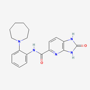 N-[2-(azepan-1-yl)phenyl]-2-oxo-1,3-dihydroimidazo[4,5-b]pyridine-5-carboxamide