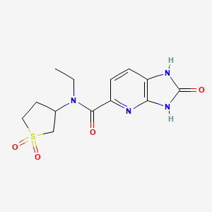 N-(1,1-dioxothiolan-3-yl)-N-ethyl-2-oxo-1,3-dihydroimidazo[4,5-b]pyridine-5-carboxamide