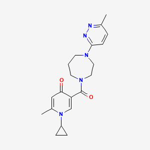 1-Cyclopropyl-2-methyl-5-[4-(6-methylpyridazin-3-yl)-1,4-diazepane-1-carbonyl]pyridin-4-one