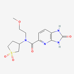 N-(1,1-dioxothiolan-3-yl)-N-(2-methoxyethyl)-2-oxo-1,3-dihydroimidazo[4,5-b]pyridine-5-carboxamide