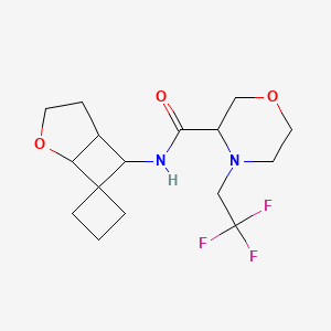 N-spiro[2-oxabicyclo[3.2.0]heptane-7,1'-cyclobutane]-6-yl-4-(2,2,2-trifluoroethyl)morpholine-3-carboxamide