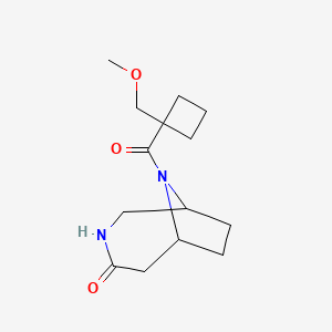 9-[1-(Methoxymethyl)cyclobutanecarbonyl]-3,9-diazabicyclo[4.2.1]nonan-4-one