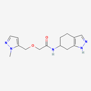 2-[(2-methylpyrazol-3-yl)methoxy]-N-(4,5,6,7-tetrahydro-1H-indazol-6-yl)acetamide