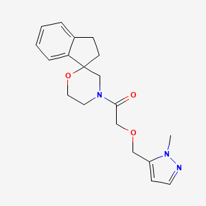 2-[(2-Methylpyrazol-3-yl)methoxy]-1-spiro[1,2-dihydroindene-3,2'-morpholine]-4'-ylethanone