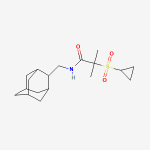 N-(2-adamantylmethyl)-2-cyclopropylsulfonyl-2-methylpropanamide