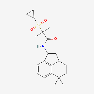 2-cyclopropylsulfonyl-N-(5,5-dimethyl-2,3,3a,4-tetrahydro-1H-acenaphthylen-1-yl)-2-methylpropanamide